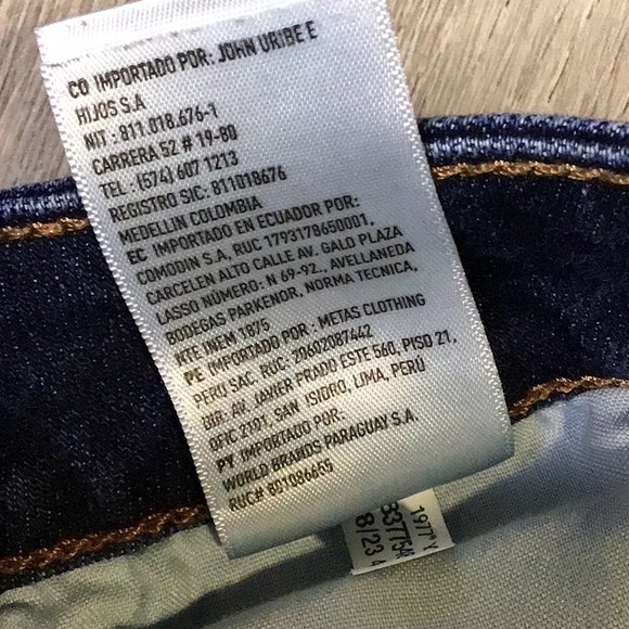 sac735🦅American Eagle Mom Jean Stretch Denim Size 16 w/27" inseam - Picture 7 of 7